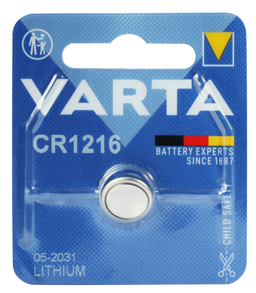Varta Batterien Knopfzelle CR1216, 1 Stück, Lithium Coin, Produktbild 