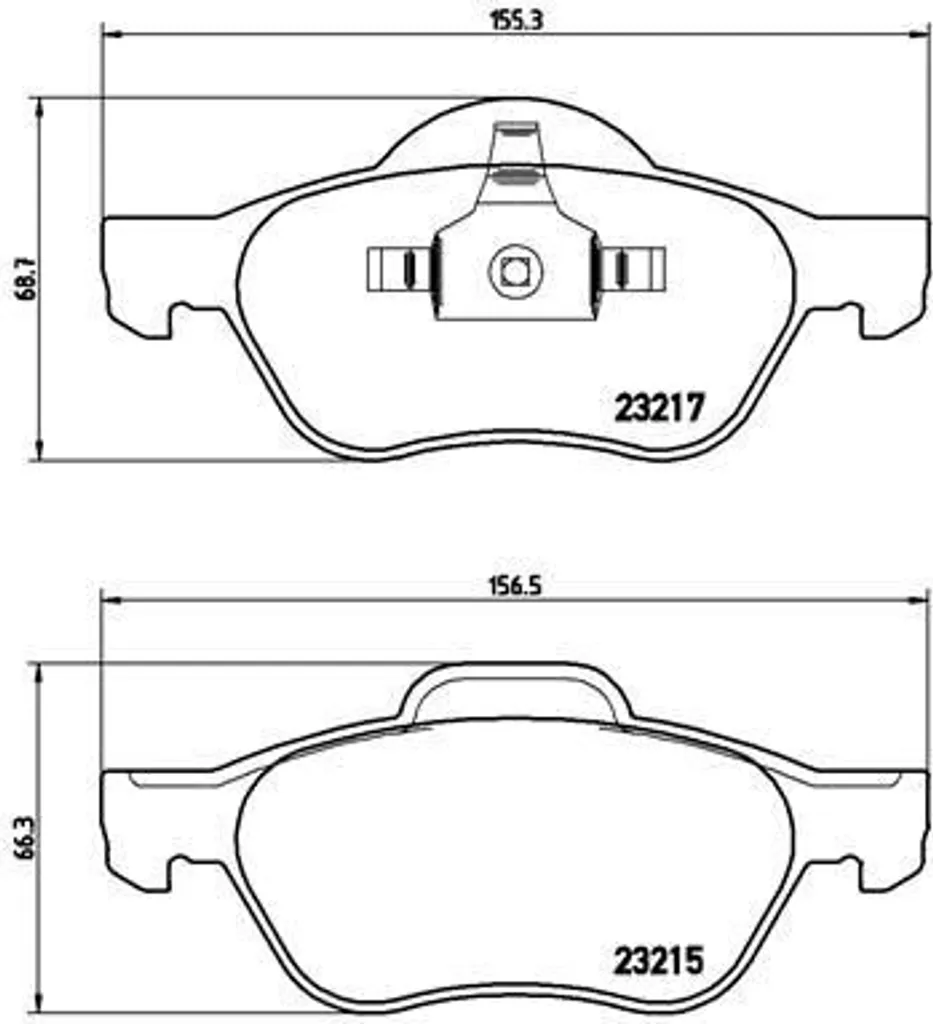 Plaquettes de Frein Avant Brembo P 68 048X pour Clio 3 et Scenic 2 Série