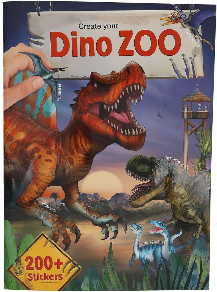Zestaw kreatywny z naklejkami Dino ZOO 13606A Image du produit 