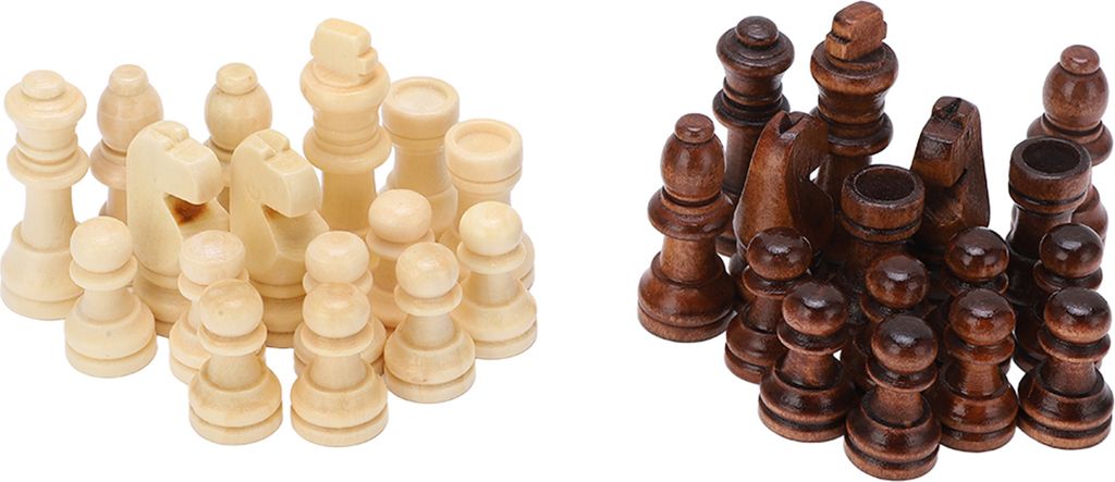 Schachfiguren aus Holz, lässiges Spielzeug, intellektuelles Spiel für Kinder und Erwachsene