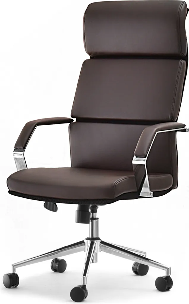 Chaise de bureau marron SEJA idéale pour le télétravail à la maison