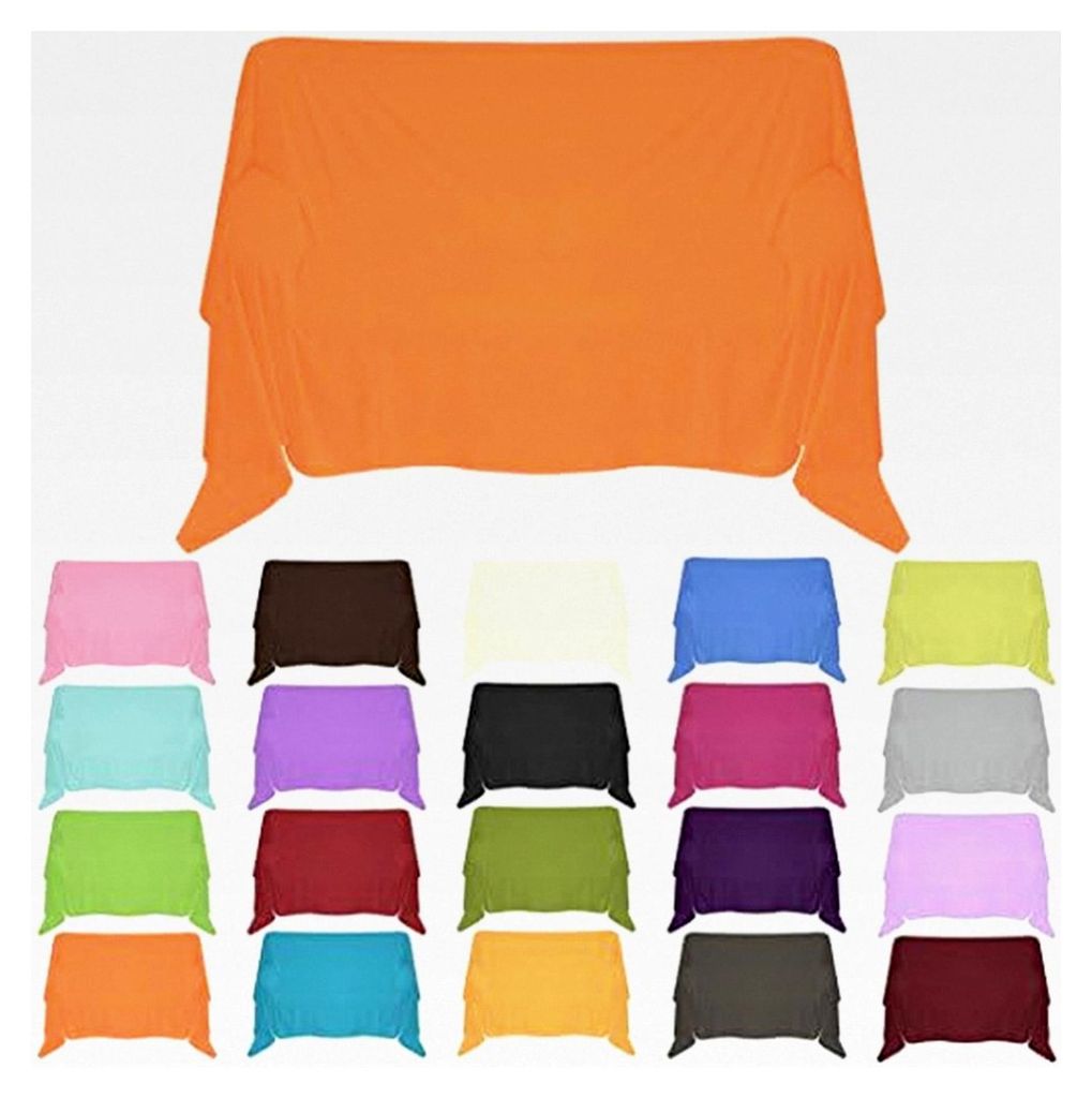 Sofaüberwurf in 30 Farben und 4 Größen aus 100% Baumwolle, Orange, 210 x 240 cm