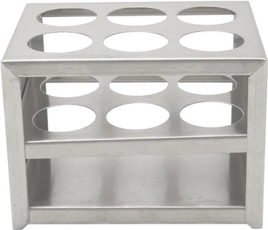 Support pour tubes à essai robuste en inox 3 niveaux pour laboratoire