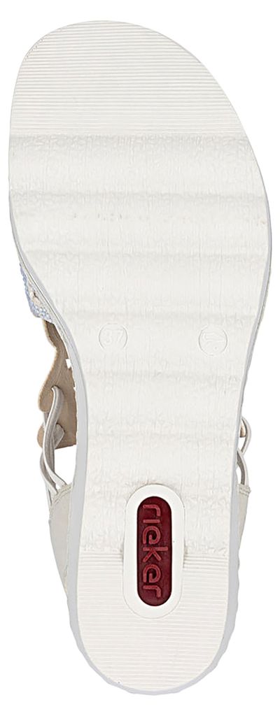 Rieker Damen Sandalette Hochfront mit Strass und Cut-Outs Produktbild 