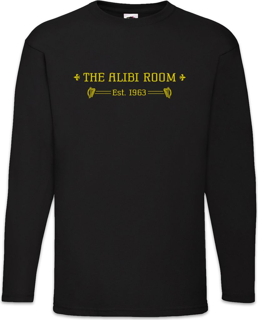Urban Backwoods Alibi Room, Langarm T-Shirt, Farbe: Schwarz, Größe: 2XL