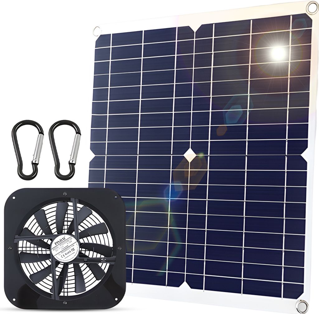 20 W solárny ventilátor, 10 palcov, vodotesný, solárny Obrázok produktu 