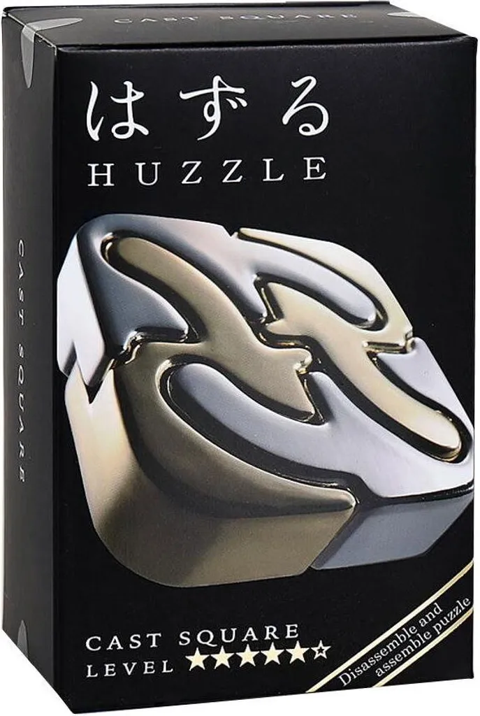 Casse-tête Carré Moulé 5/6 - Puzzle en Métal Défi Logique Cast Puzzle