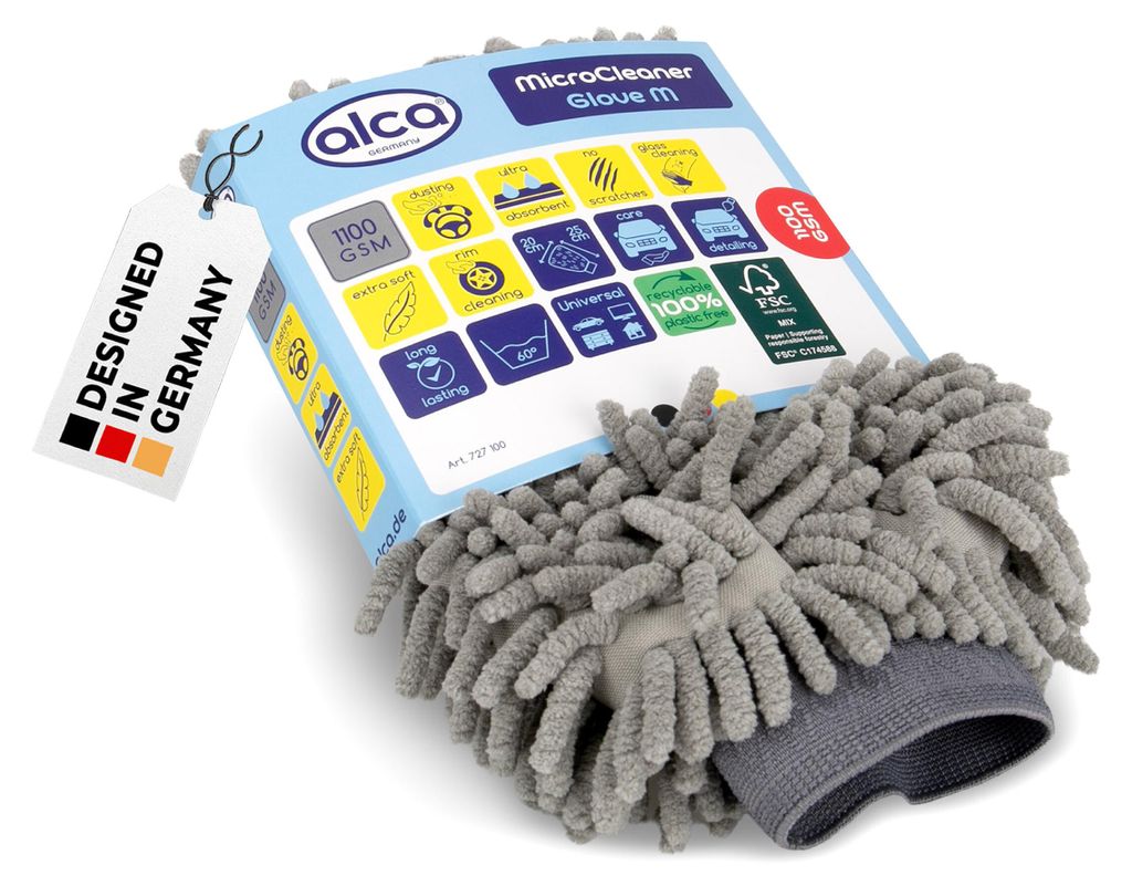 alca® umývací rukavica do auta z mikrovlákna, 25x20 cm, Obrázok produktu 
