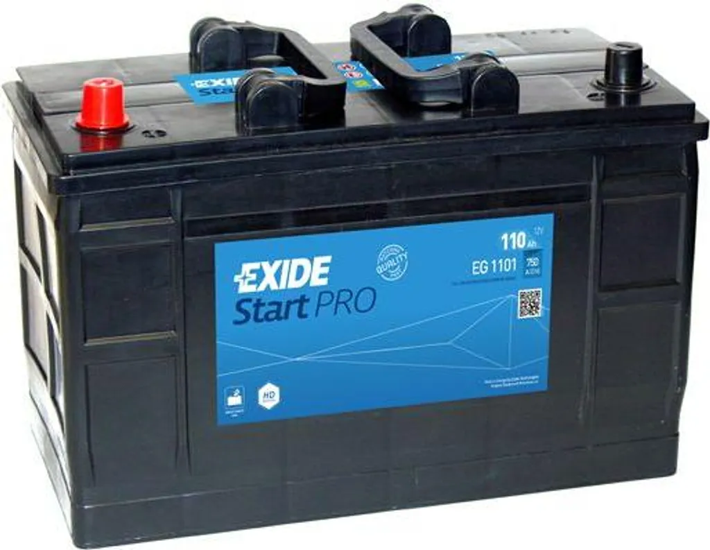 Batterie EXIDE EG1101 OE 12V 110Ah 850A pour Discovery et Range Rover
