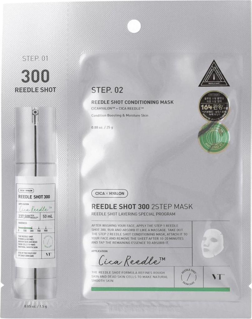VT COSMETICS Reedle Shot 300 2-Step Mask, 1 ks dvojkrokové Obrázok produktu 