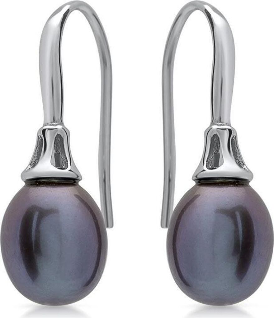 Glänzende Perlen Ohrhänger 925 Sterling Silber SE0357