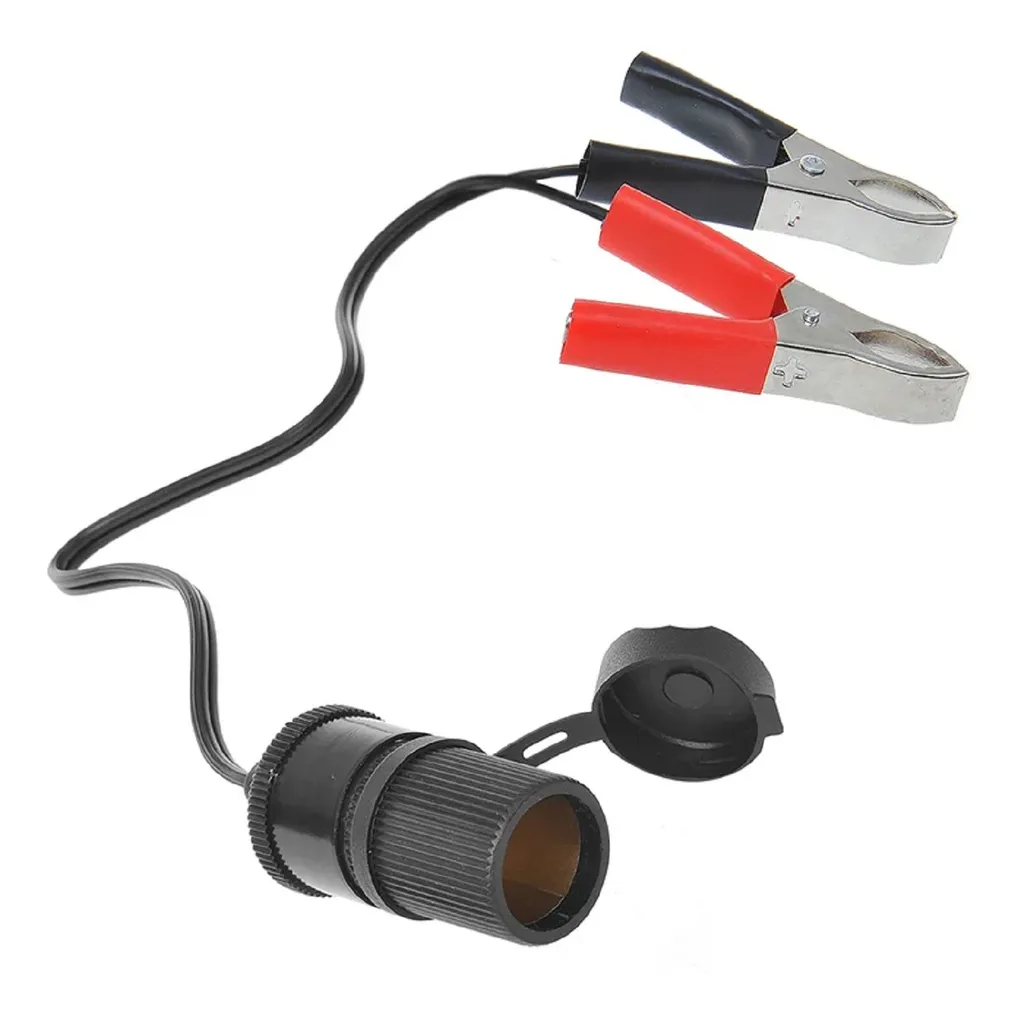 Presa accendisigari con morsetti batteria 12V/24V-16A