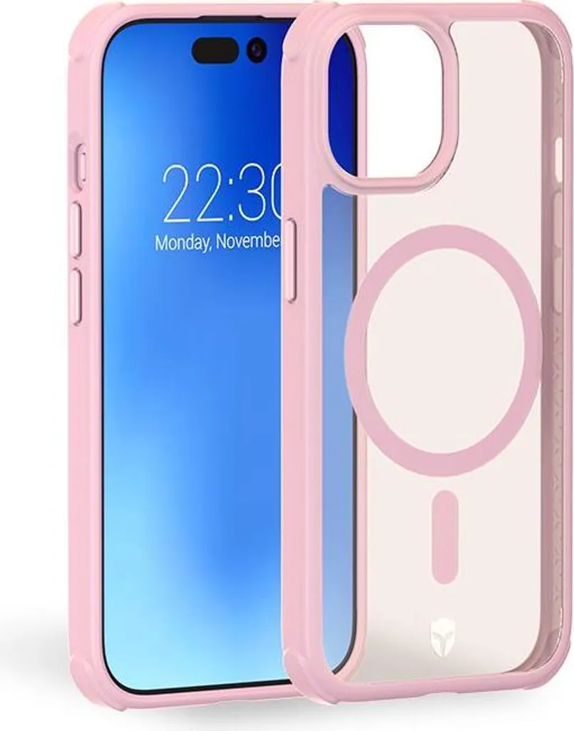 Coque MagSafe Rose iPhone 15 Plus - Protection idéale pour la recharge