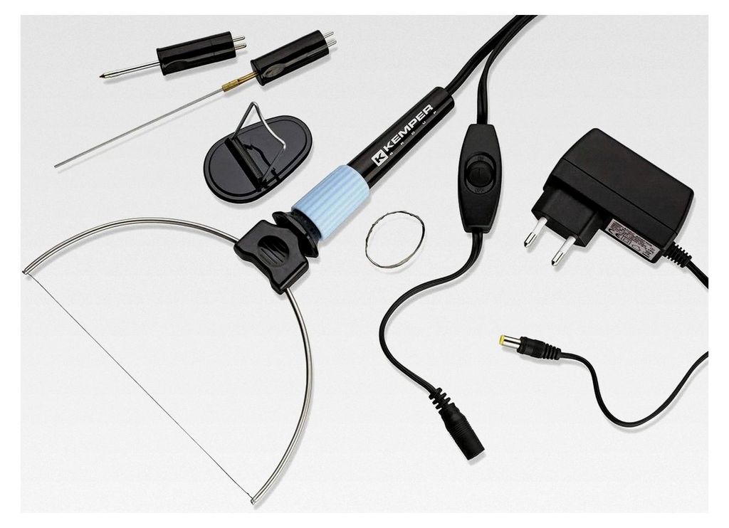 Kemper 1650 Professioneller Polystyrolschneider, 9 W, Kopfbügel, lange und kurze Messer