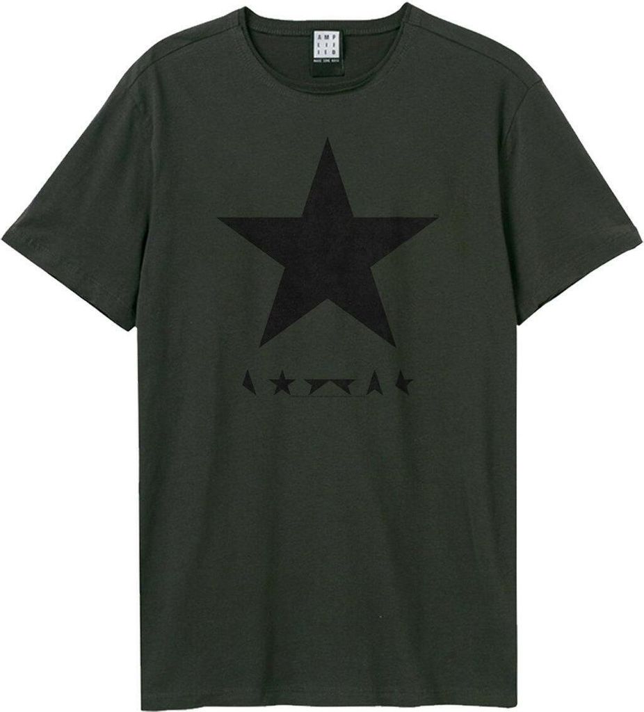Amplified - "Black Star" T-Shirt für Herren/Damen Uni GD1294 (L) (Holzkohle)