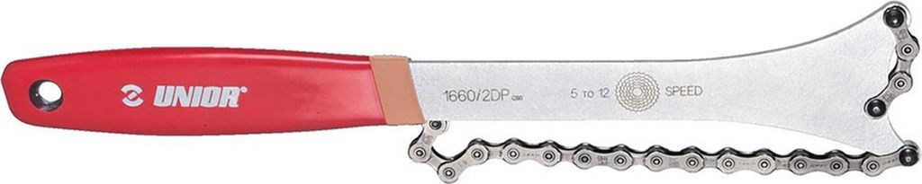 Unior Demontageschlüssel rot, 6-12 Gang - 1660/2DP-US