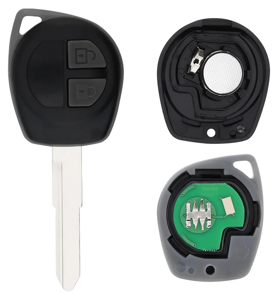 Télécommande Suzuki Swift 2007-2013 en ABS Noir avec 2 Boutons