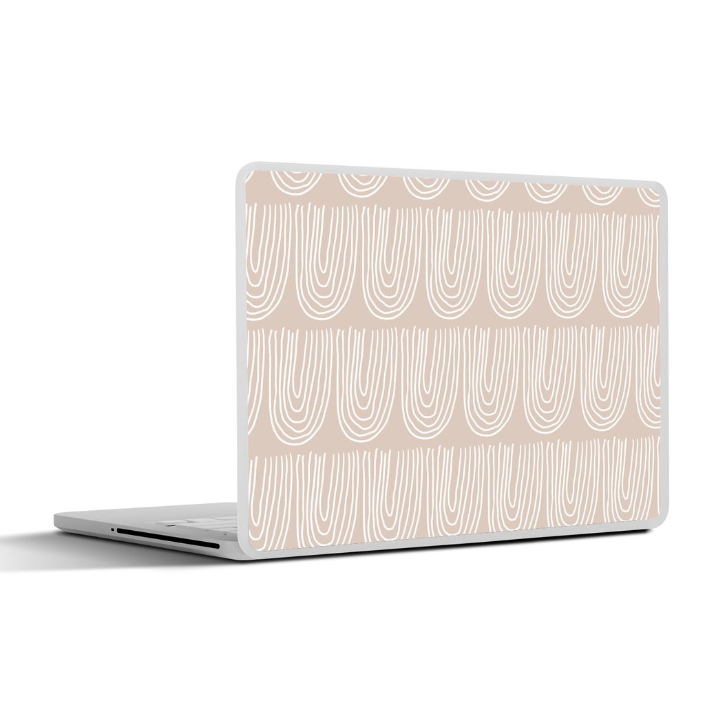 MuchoWow Laptop Aufkleber Sticker Cover Sommer - Bögen - Abstrakt 30x22 cm - Laptop-Sticker