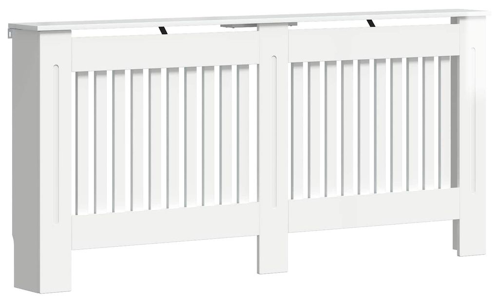 vidaXL Heizkörperabdeckung Hochglanz Weiß 172 x 19 x 81,5 Produktbild 