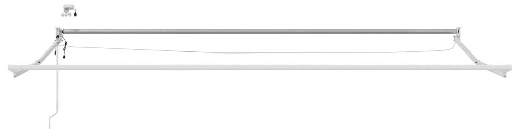 "Rabatt 2026" Elektrisches Markisenrahmen 1 PC - klassisches Designn - Wasserdicht - Weiß 5x3 m Aluminium - Markisen langlebig8014