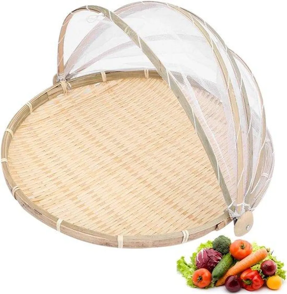Set pique-nique bambou 100% naturel avec moustiquaire amovible - Unique