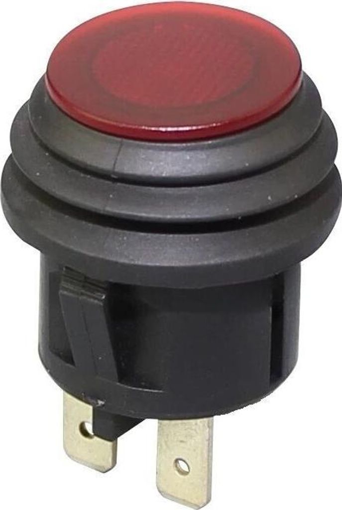 Wasserdichter Drucktaster, AUS/EIN nicht rastend, 20A 12V Produktbild 