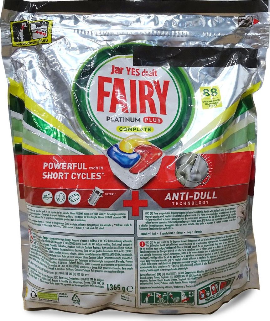Fairy Platinum Plus All in One Geschirrspültabs Zitrone - Produktbild 
