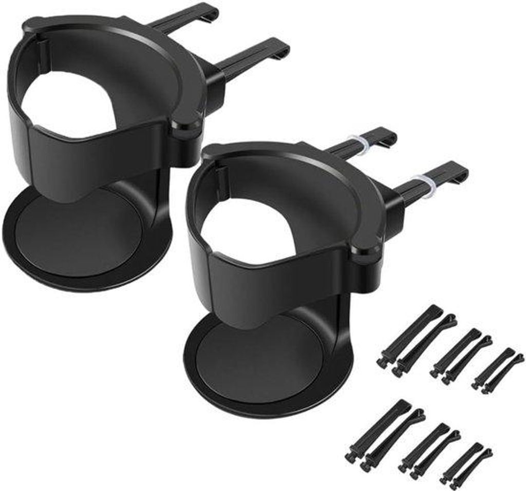Verstellbare Autohalter für Getränke, 2er Set, Kaffeebecher und Dosenhalter