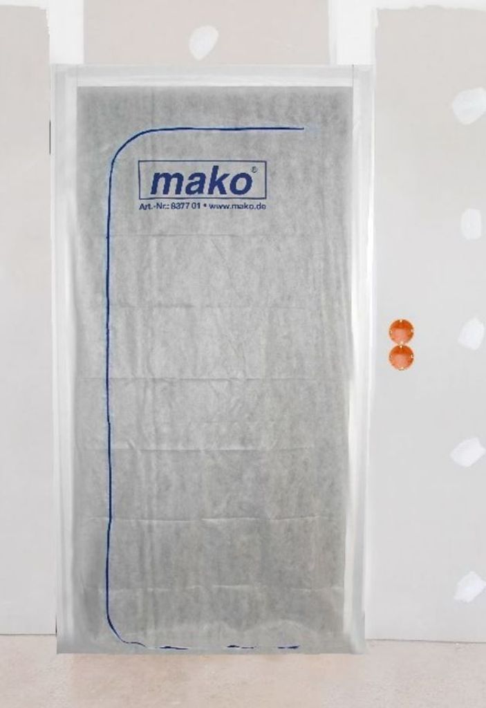 15x mako PREMIUM Vlies Staubschutztür für Renovierungsarbeiten 2,4 m x 1,1 m