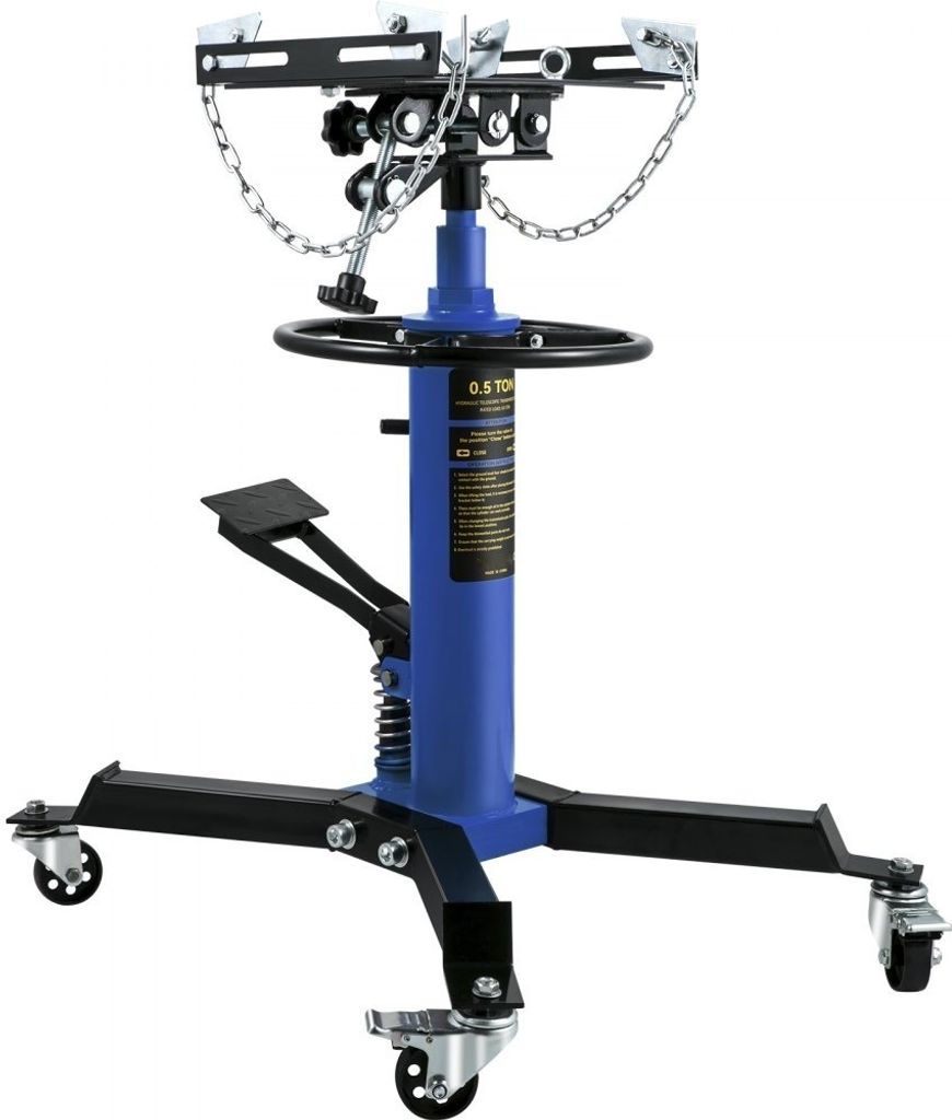 Getriebeheber Motorheber 500 kg - Motorblock Getriebeheber Faulenzer Blau