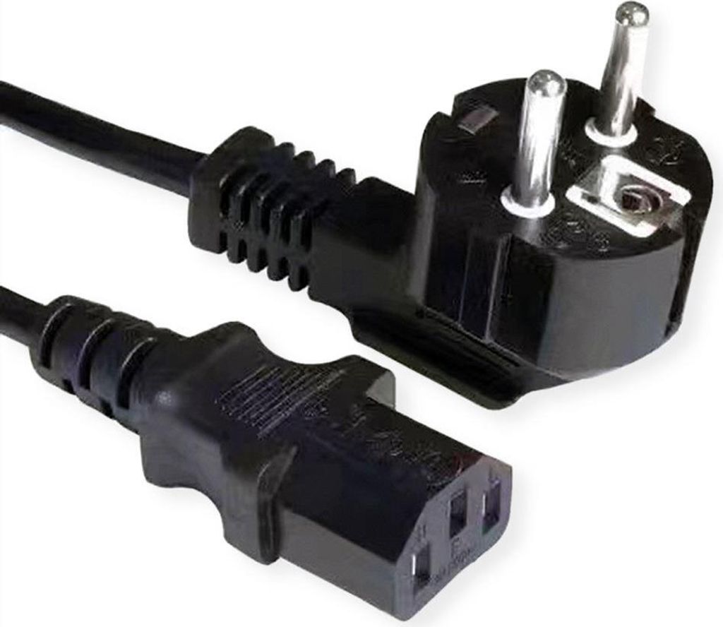 Cavo di rete VALUE, presa IEC diritta, nero, 3 m Immagine del prodotto 