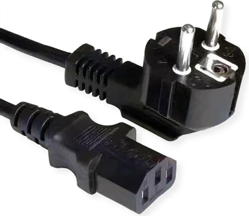 Cavo di rete VALUE, presa IEC diritta, nero, 3 m