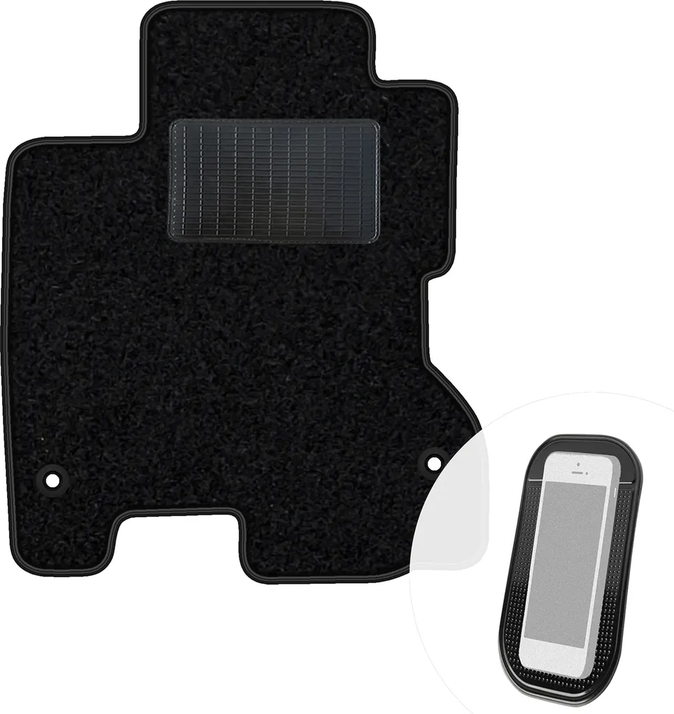 Tappetino Singolo Conducente Renault Koleos 2008-2016 Velour Nero - 1