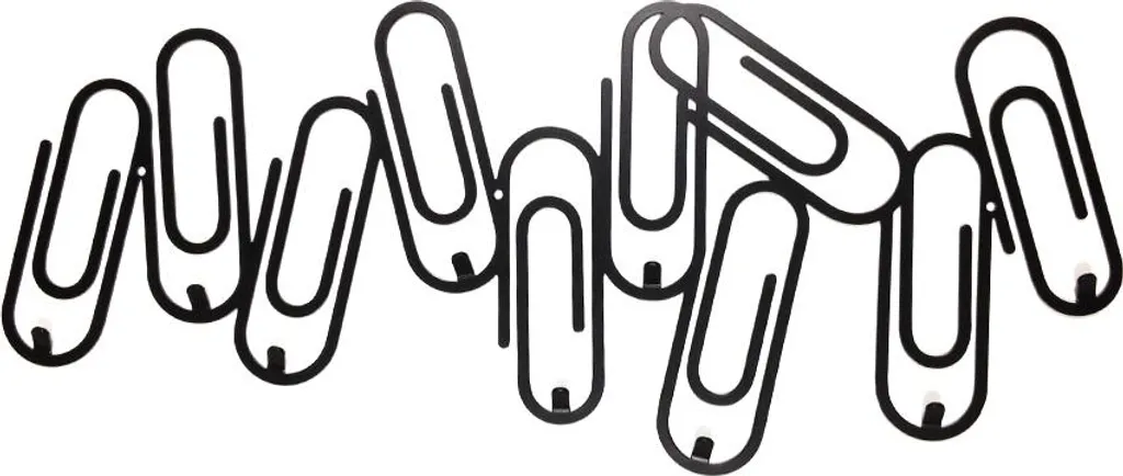 Decorizzly® Clipz Attaccapanni Design | Acciaio Lavorato 10 Ganci