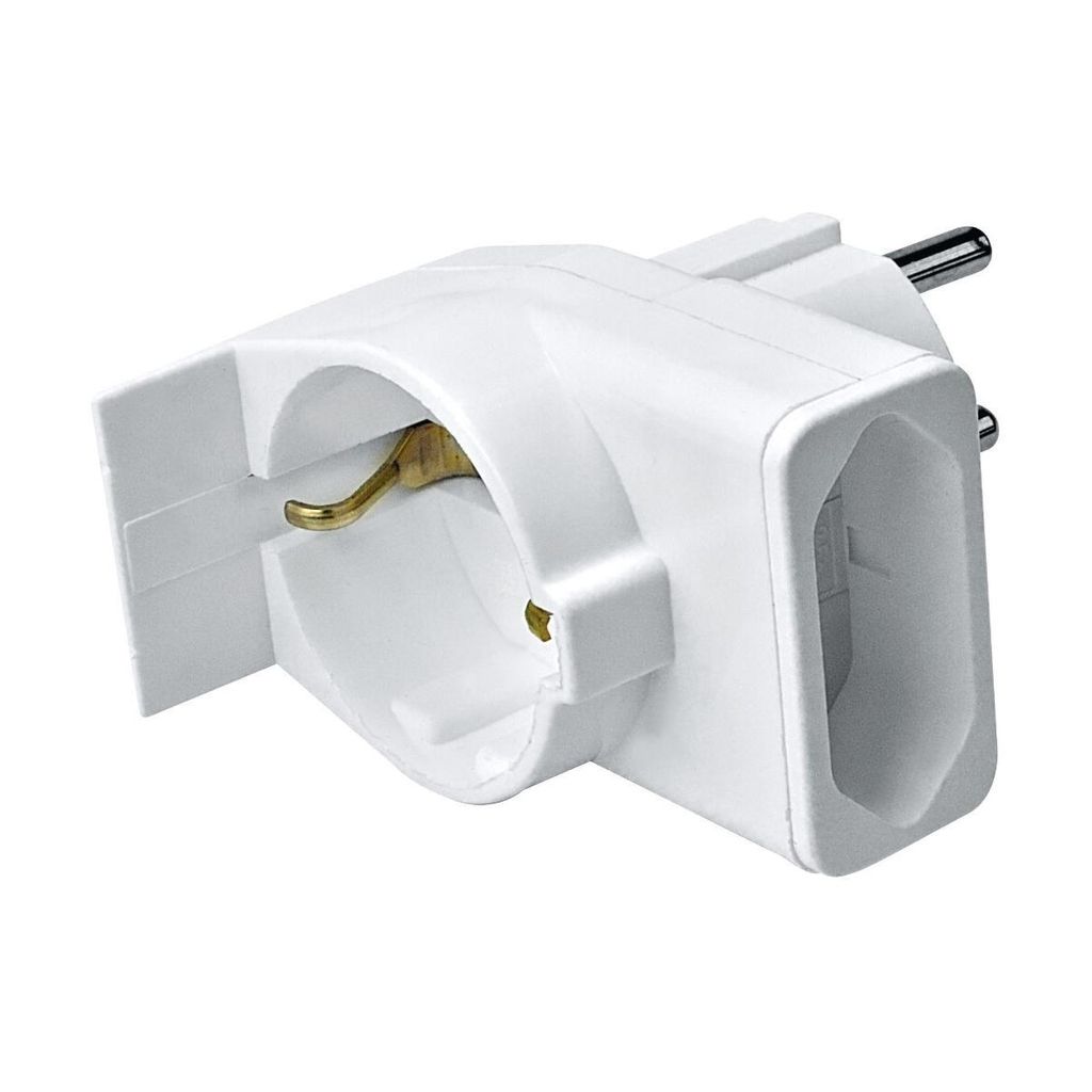Kombi-Duplex-Stecker weiß Produktbild 