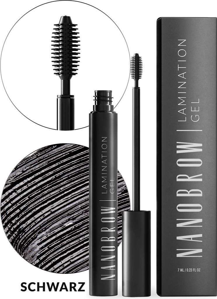 Augenbrauengel Schwarz Nanobrow Lamination Gel Black - Styling und Make-up
