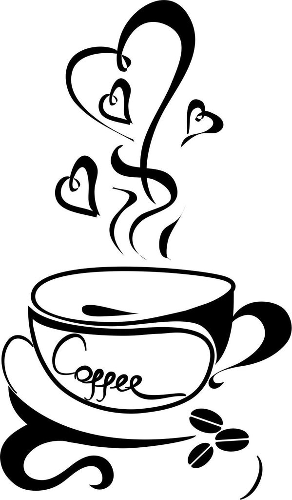 KÜCHENAUFKLEBER Kaffeetassenaufkleber Herz 100 x 50 cm G252