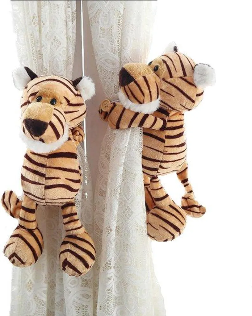 Supports pour rideaux à plis Cartoon pour chambre d'enfant - Lot de 2