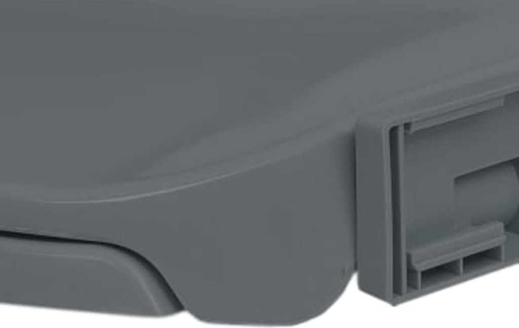 vidaXL Toilettensitz mit Absenkautomatik Grau Oval Produktbild 6