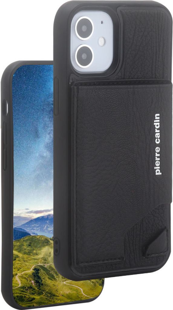Pierre Cardin iPhone 12 - 12 Pro Back cover case - Black