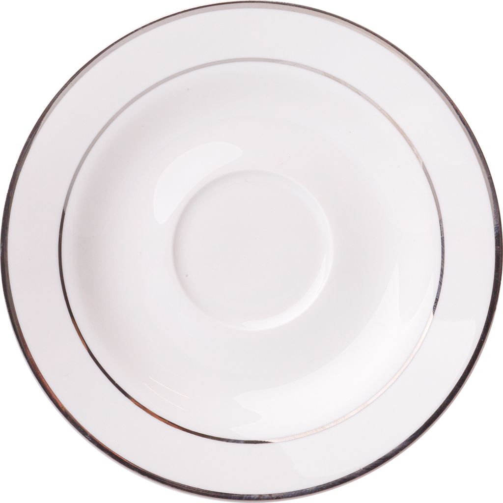 AMBITION Aura Silver 12,5 cm - Porcelánový talíř / talířek Obrázek produktu 