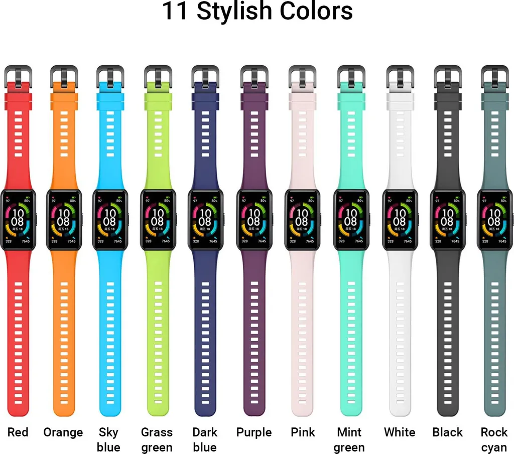 Ricambio Cinturino Honor Band 6 Silicone Regolabile Universale