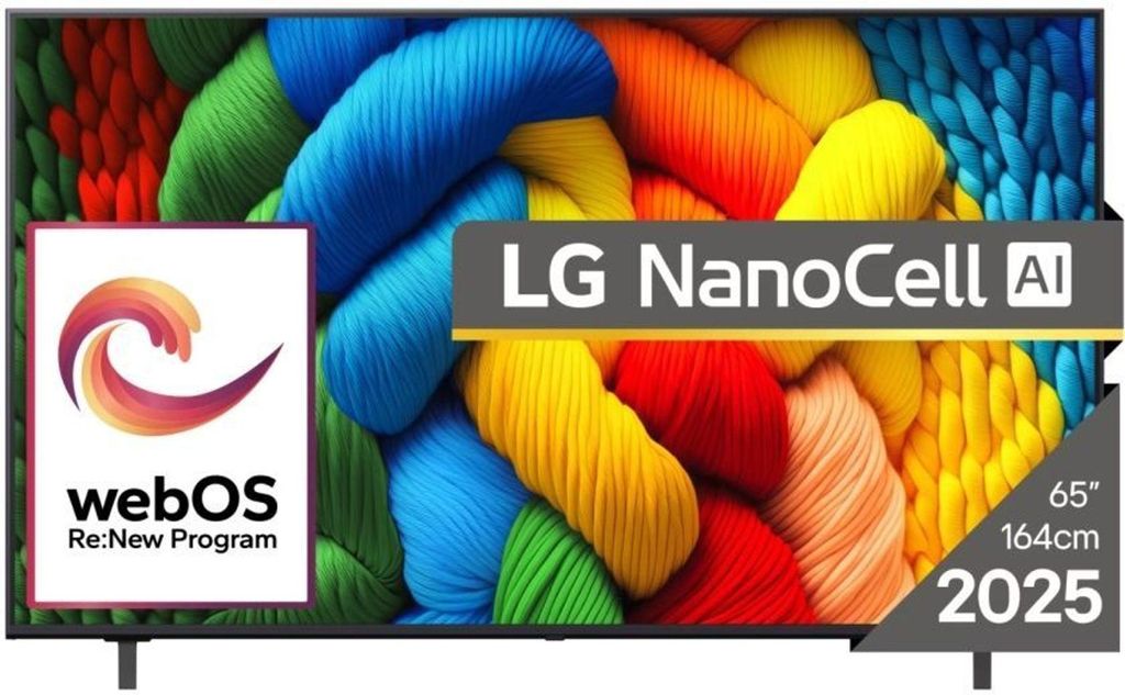 LG NanoCell AI NANO80 , 165,1 cm (65"), 3840 x 2160 Pixel, Produktbild 
