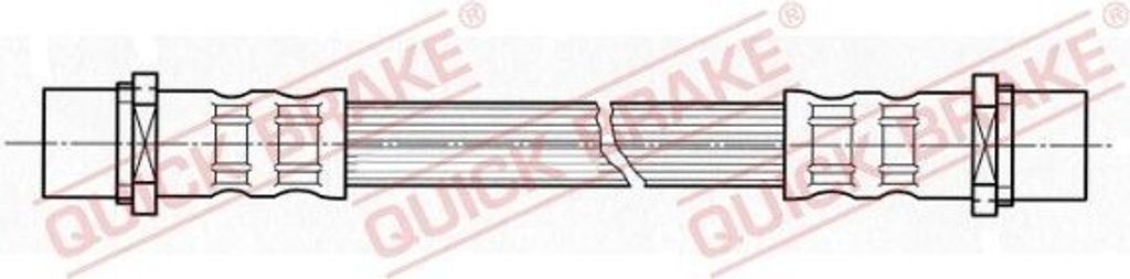 QUICK BRAKE 27.075 Bremsschlauch für OPEL Corsa C Schrägheck (X01) Corsa C Kastenwagen (X01) für VAUXHALL Corsa Mk II Schrägheck (X01)