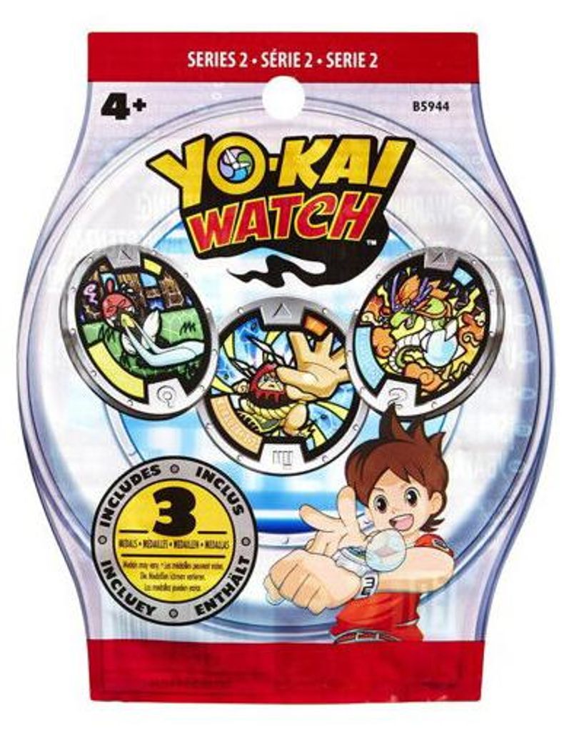 Hasbro Yo-Kai Watch verzamelmedailles, zakje met 3 stuks Productafbeelding 