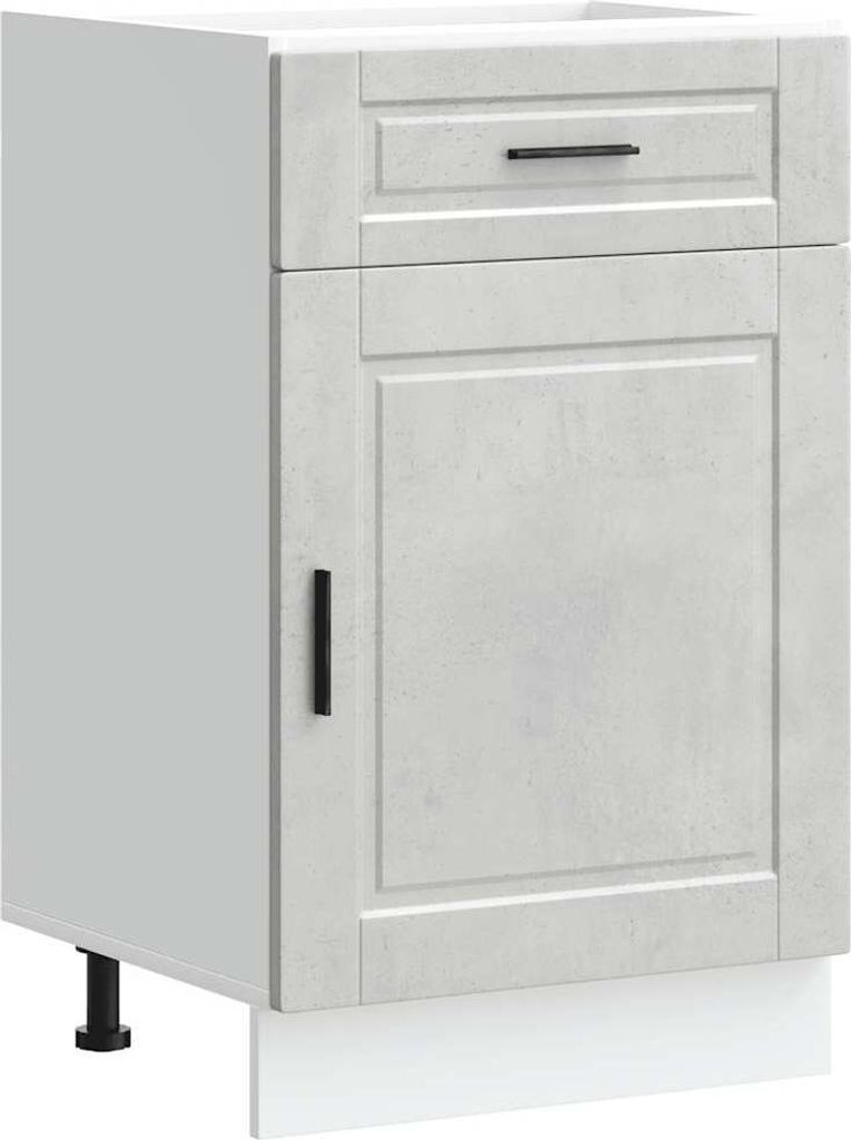 Küchenunterschrank Porto Betongrau Holzwerkstoff