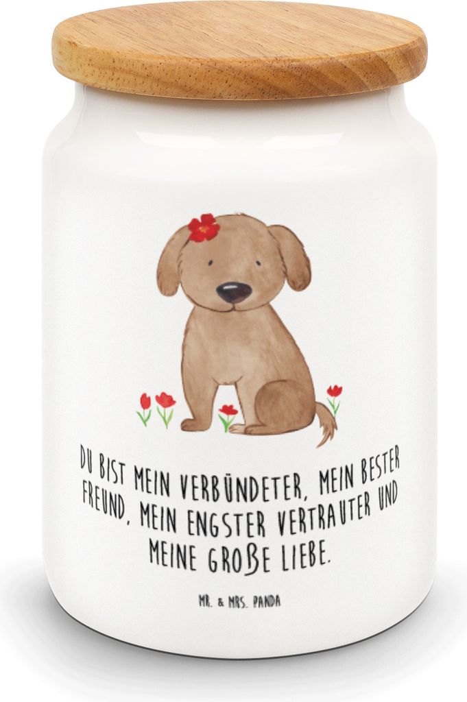 Mr. & Mrs. Panda Kaffeedose Hund Dame - Weiß - Geschenk, Hunde, Dose, Hundeliebe, Keksdose, Verliebt, zuckerdose, Aufbewahrungsdose, behälter, Li...