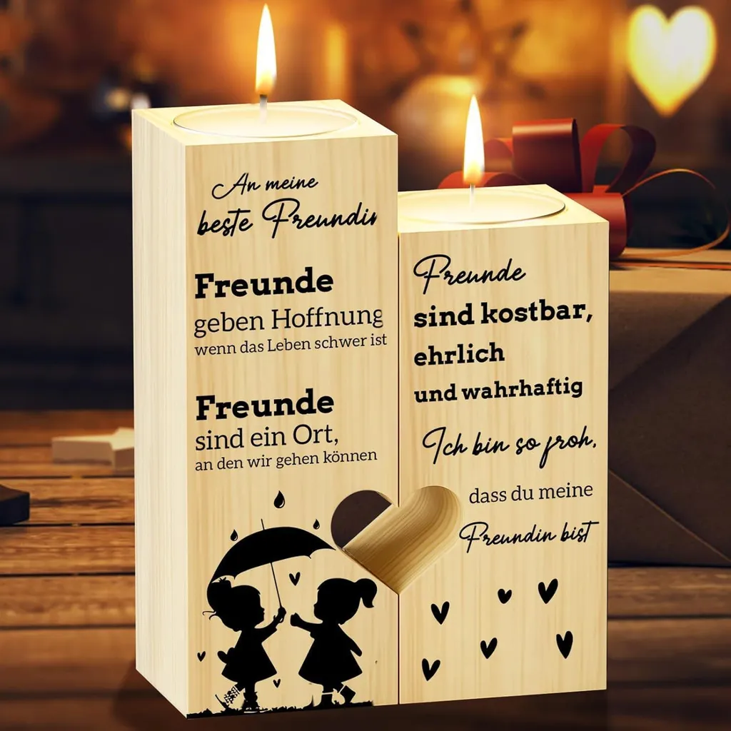 Portacandele Cuore Design Regalo Donna Natale e San Valentino