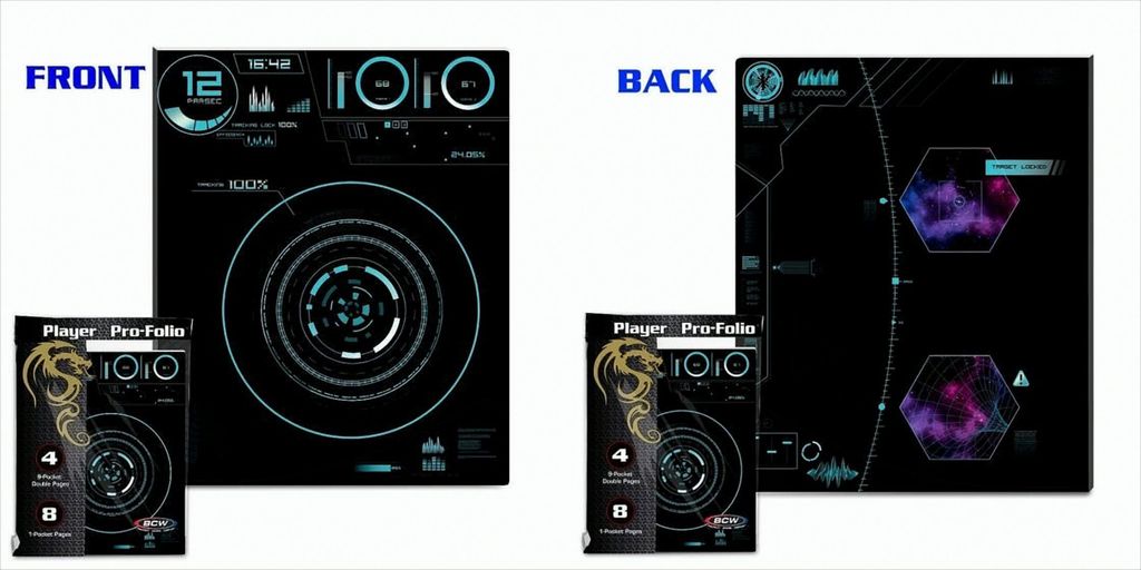 BCW Pro-Folio Sci-Fi wth 1-Pocket & 9-Pocket Pages