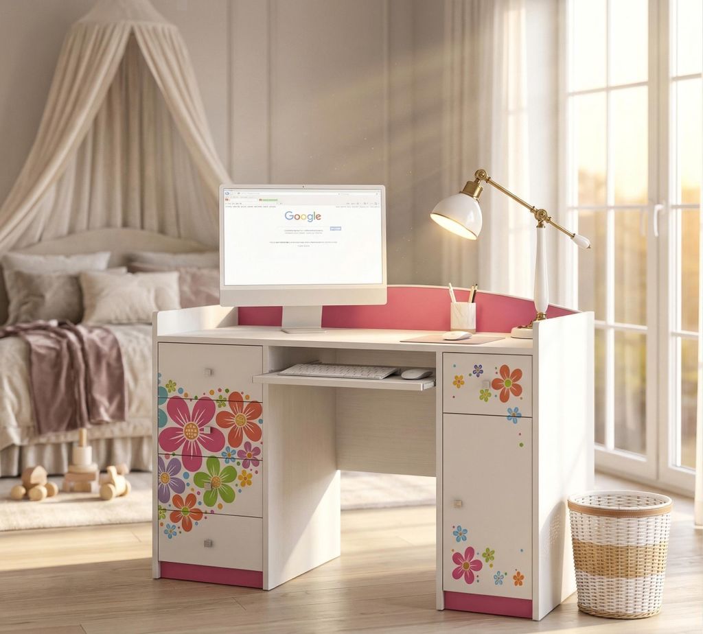 Happy Babies Computertisch mit Tastaturablage, Bürotisch Produktbild 